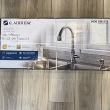 Glacier Bay Hemming Touchless Pull-Down Sprayer Kitchen Faucet Stainless