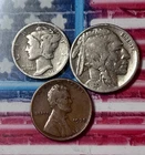 Silver 90 %  1935 P 10C Mercury Dime - Nice 1935  Nickel And Cents  Plus   Bonus