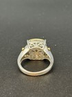 Amethyst Praziolite Ring 925 Sterling Silver 14k Gold Accent, Size US 7 — photo 4
