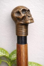 Handmade Skull Walking Cane  Gothic Vampire Handle Stick  Steampunk Men  s Cane
