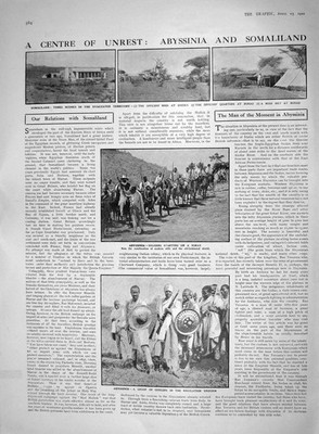 Alter Druck 1910 Somaliland Scheich Abessinien Siers Königin Alexandra Prinzen 20.