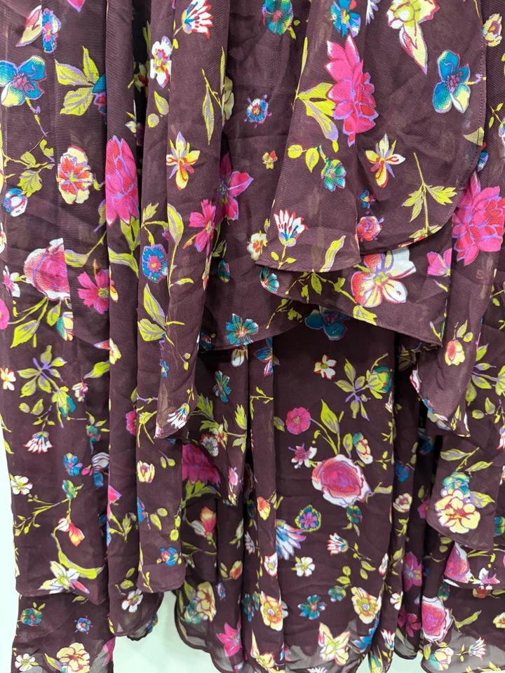 Jessica London Floral High-Low Dress Size 22 Polyester Multicolor - Image 3 of 4