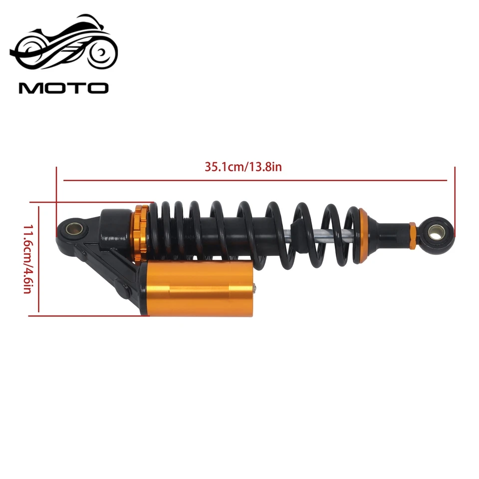 Amortiguador de aire trasero 12,5" 320mm para Honda CB750 CB1300 universal Foto 2 de 4