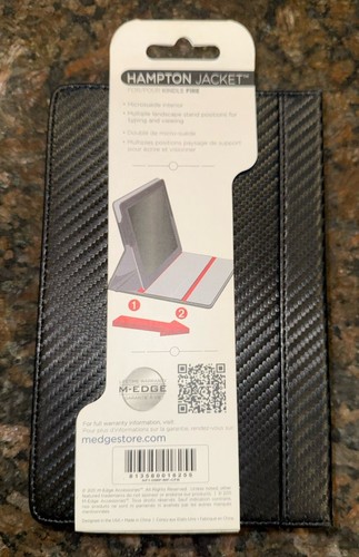M-Edge Hampton Jacket Kindle Fire Protective Case Carbon Fiber Design - Picture 2 of 8