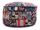 Indian Unique Bean Bag Covers Vintage Footstool Handmade Patch Work Pouf Covers