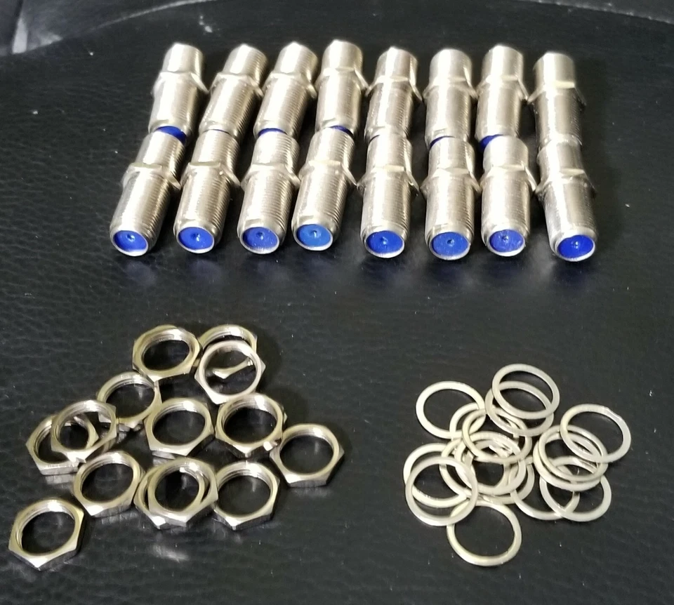 16 🆕 3 GHz F Connector Female to Female F-81 Barrel Coaxial Coupler Adapter - Image 2 of 4