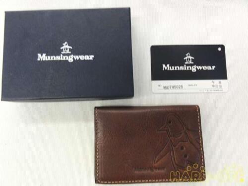 Munsingwear Brown Card Case Pass - Picture 1 of 7