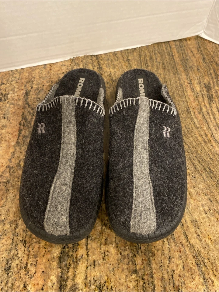 Romika Womens Mokasso Felt Mule Slippers Slides Shoes Size 36 - Image 2 of 4