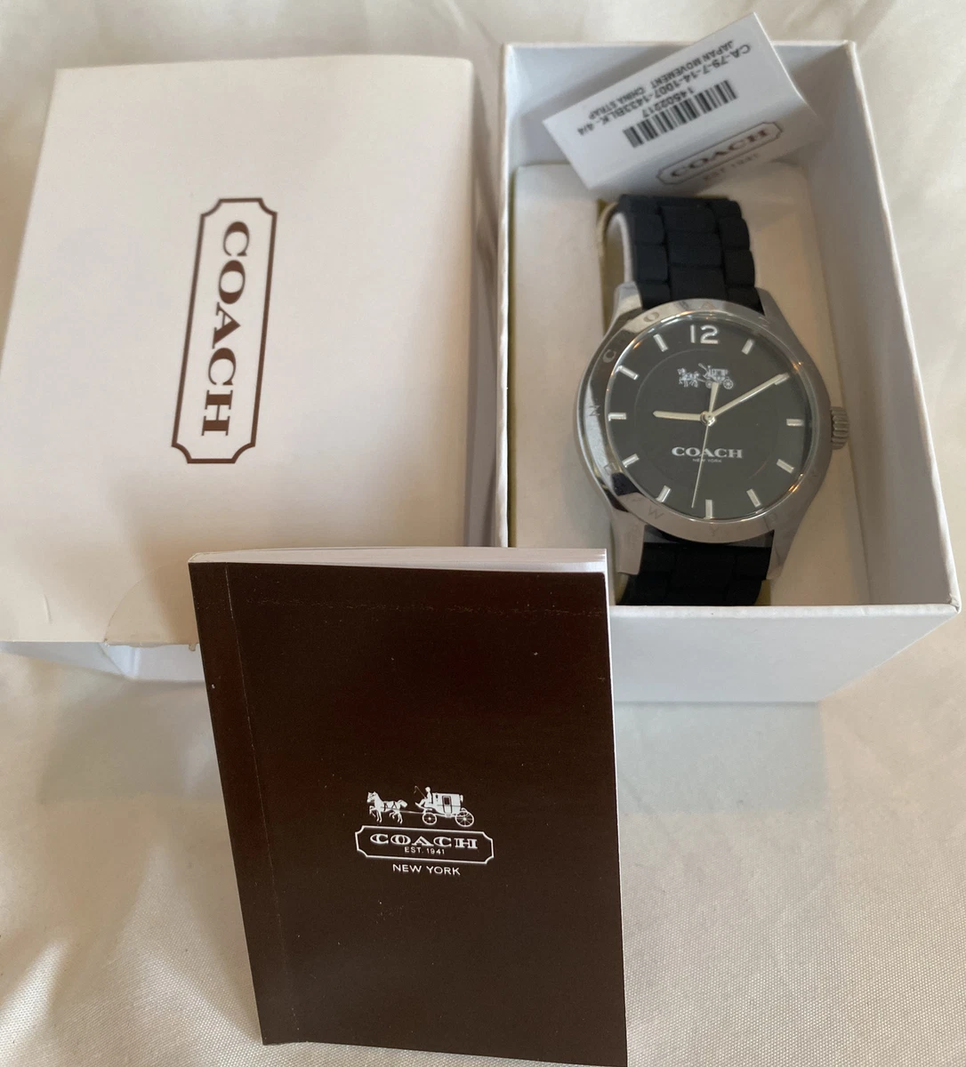 Coach maddy braided rubber hotsell strap watch