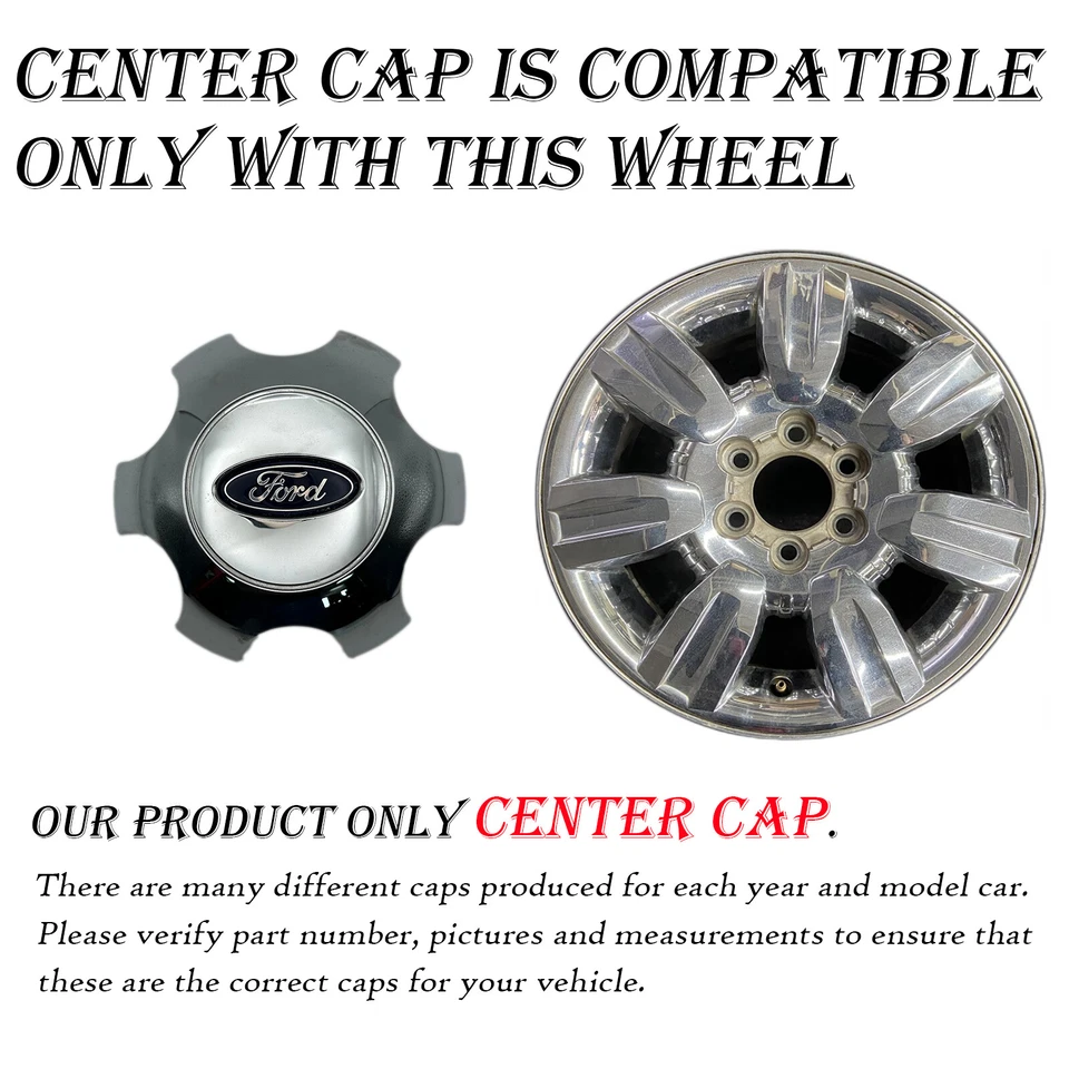 Tampas centrais OEM 9L34-1A096-FB 9L34-1A096-GB 3785 para Ford F150 PICKUP 2009-2012 - Imagem 2 de 4