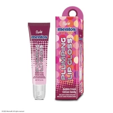 Rude Cosmetics Mentos Beauty Plumping Lip Gloss Bubble Fresh Cotton Candy BNIB