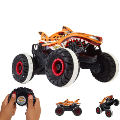 Hot Wheels Monster Trucks TIGER SHARK Voiture télécommandée, Monster Truck,  ans et 194735058587