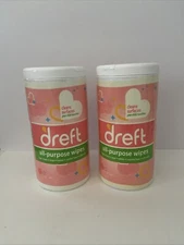 Dreft  All Purpose Wipes 70 Ct Each Qty 2 High Chairs Toys Tables Crib Rails