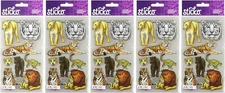 Lot of 5 Packages of Sticko Classic Big Cats Stickers Lion Tiger Leopard