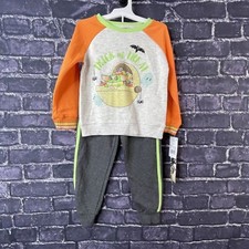 Star Wars 4T The Mandalorian Baby Yoda "Trick or Treat" Halloween 2 Piece Outfit