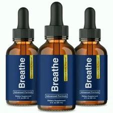 (3 Pack) Breathe Drops for Lung Cleanse & Detox, Respiratory Support Droppers