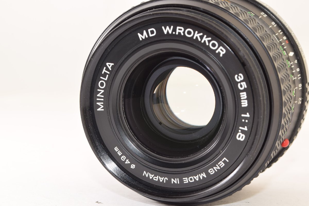 MINOLTA MD W.ROKKOR 35MM F1.8 LENS WIDE-APERTURE CAMERA MINOLTA MD W.ROKKOR 35MM F1.8 LENS WIDE-APERTURE CAMERA