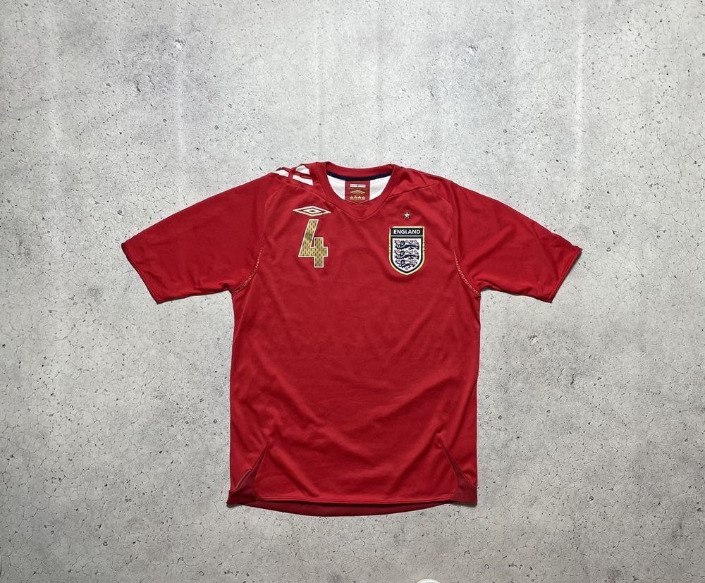 Steven Gerrard #4 England Soccer National Team Umbro Jersey