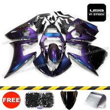 Chameleon Blue Purple Fairing Kit W/ Bolts For Yamaha YZF R6 2005 Injection Body