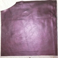 CLEARANCE!!! 11"x13" METALLIC Eggplant Purple Cowhide Leather 0.9mm thick #1943
