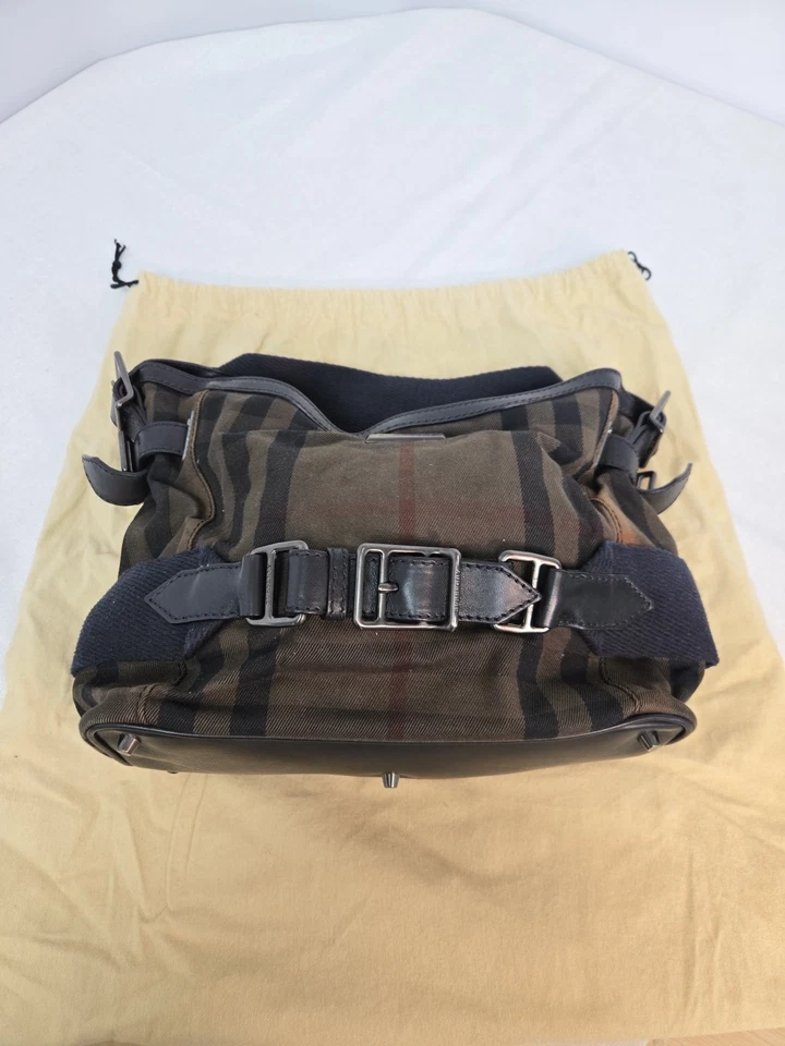 Hobo vintage Burberry de lona marrón House Check Prorsum Foto 3 de 4