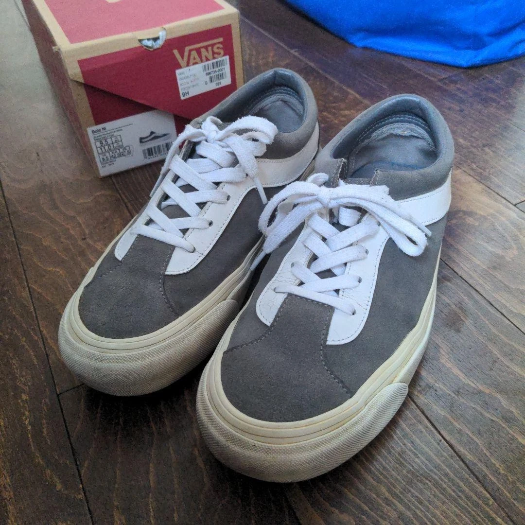 Vans B Ni Sneaker in peltro scamosciato vero bianco VN0A3WLP1UU con scatola uomo Us9 5