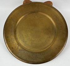 EARLY 20th CENTURY GOD BLESS AMERICA COMMEMMORATIVE BRASS PLATE