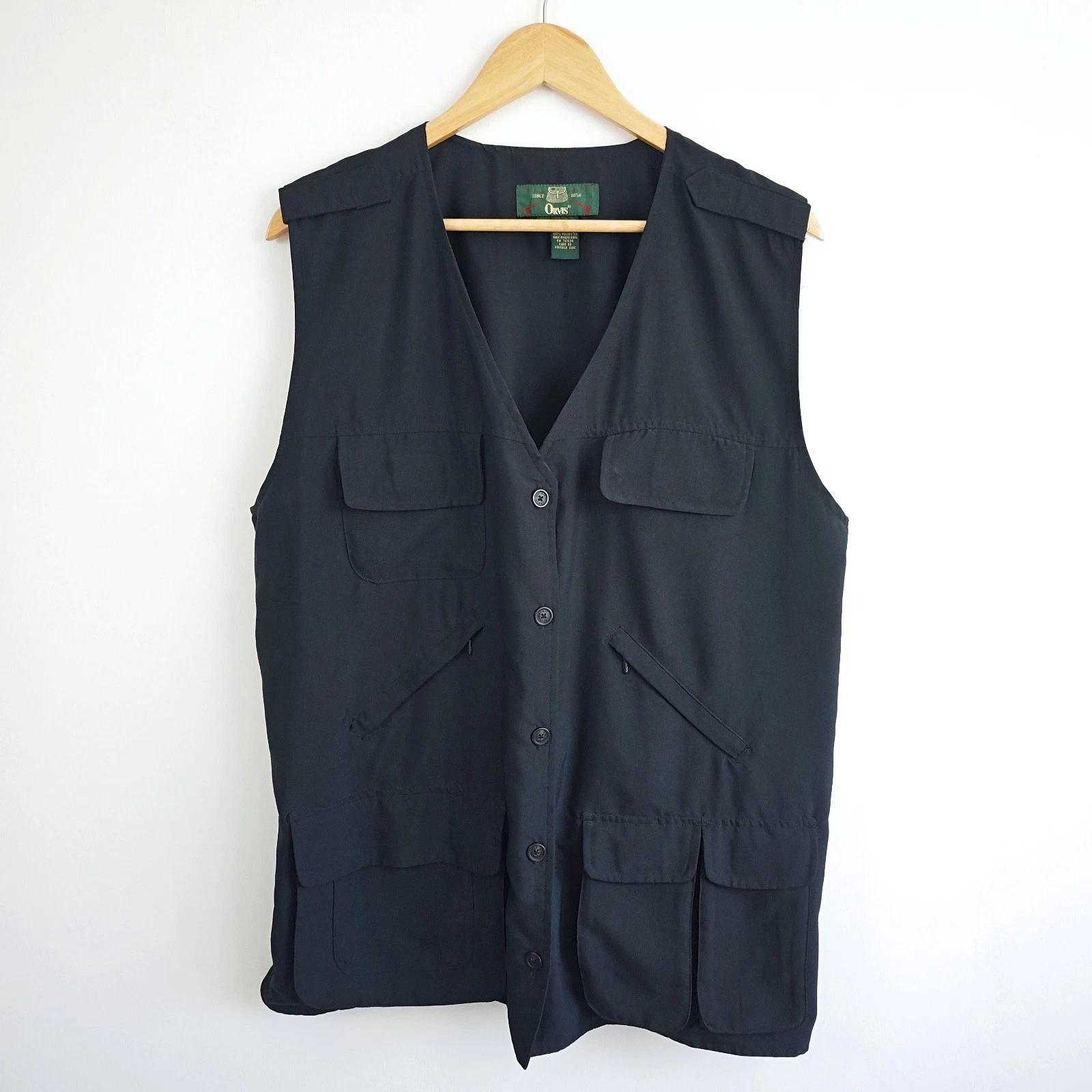 Vintage Orvis L Black Fishing Gilet Vest Men's Soft Shell Utility Multi Pockets
Opens in a new windo