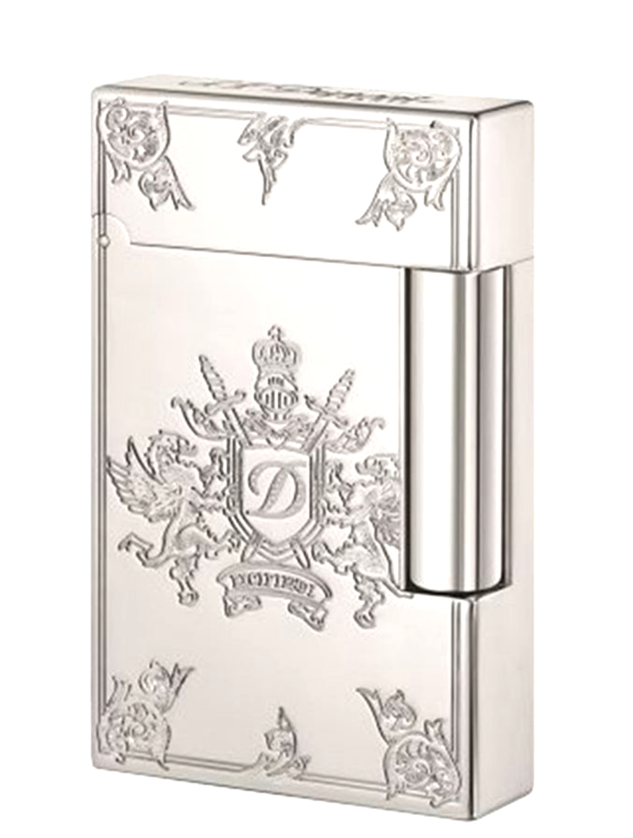 S.T. Dupont Blason Premium Lighter, Line 2 Palladium, 016912, New