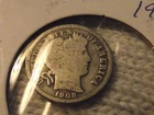 USA Barber Dime 1908
