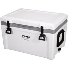 VEVOR Hard Cooler Insulated Portable Cooler 52 Quart 50-Can Capacity Ice Chest