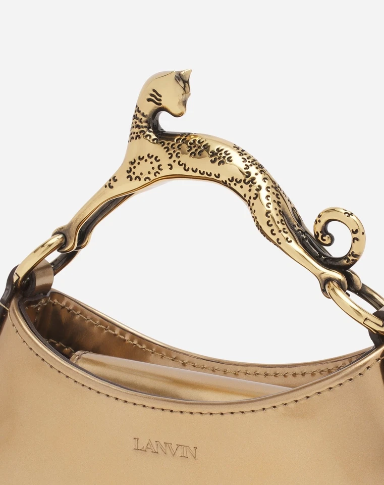 Lanvin Gold cat nano purse (made in Italy) - Image 4 of 4