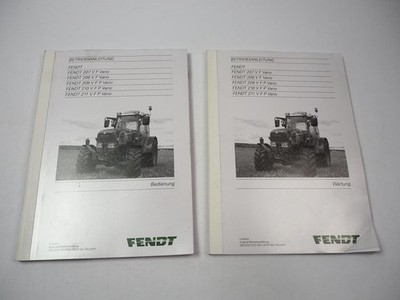 Fendt 207 208 209 210 211 V F P Vario Owners Manual Operation Maintenance 2013