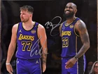 Luka Doncic + LeBron James Lakers Signed 8x10 Autographed Photo / Picture + COA
