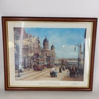 Hustle and Bustle Print by Adrian Thompson, Framed, Used, 55cm x 45cm - HUM