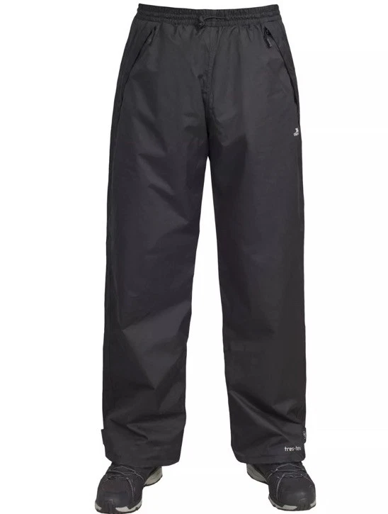 Trespass Mens Toliland Waterproof Outdoor Walking Hiking Pants Trousers Black L
