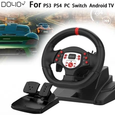 DOYO R180A Game Controller 180° turn Steering Wheel Pedals For PC PS3 PS4 Switch