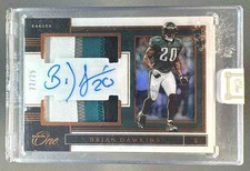 Brian Dawkins 2019 Panini One #160 Bronze Patch Auto /25 SICK 4 COLOR PATCHES!