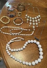 Vintage 11 Piece Mixed Costume Jewelry Lot Monet Sarah Coventry Sequin More