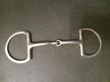 used D-ring snaffle bit 5 in mouth stainless steel 