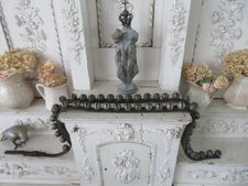 FABULOUS Old Antique Brass Horse SLEIGH BELLS on Leather Strap 49 Bells 2 Pieces