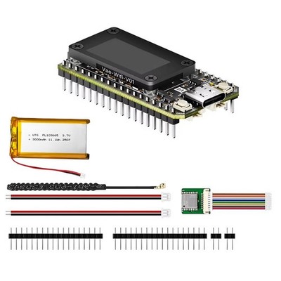 WiFi LoRa 32 V4 Meshtastic Dev-Board Set mit Softantenne, ESP32 SX1262 BLE 1090