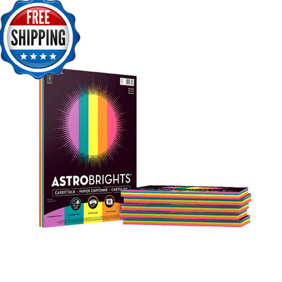 Astrobrights Colored Cardstock 8,5x11 Tropical 5-Farben Sortiment 6 Packungen 50 She