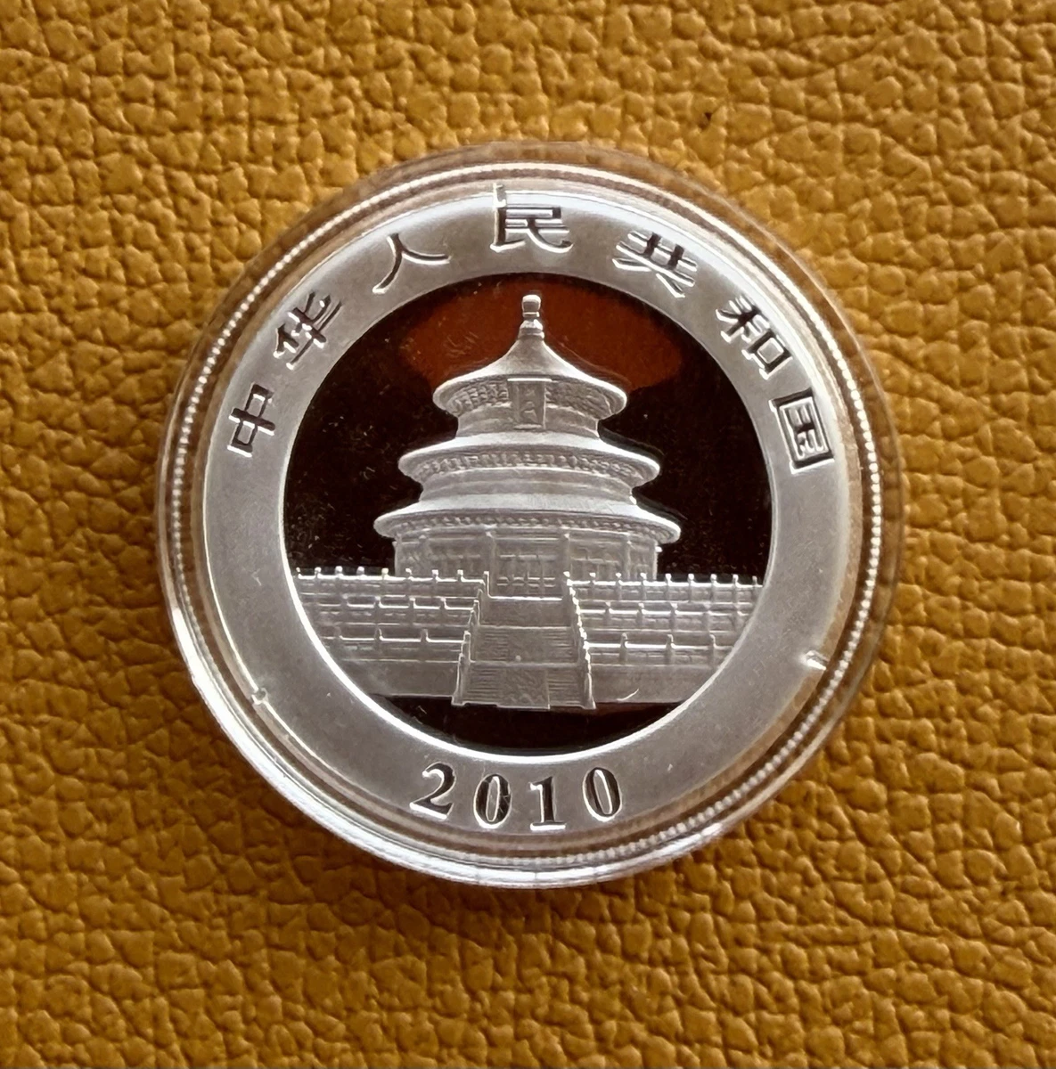 1 Onza Plata Panda 2010 FDC En Cápsula Original.