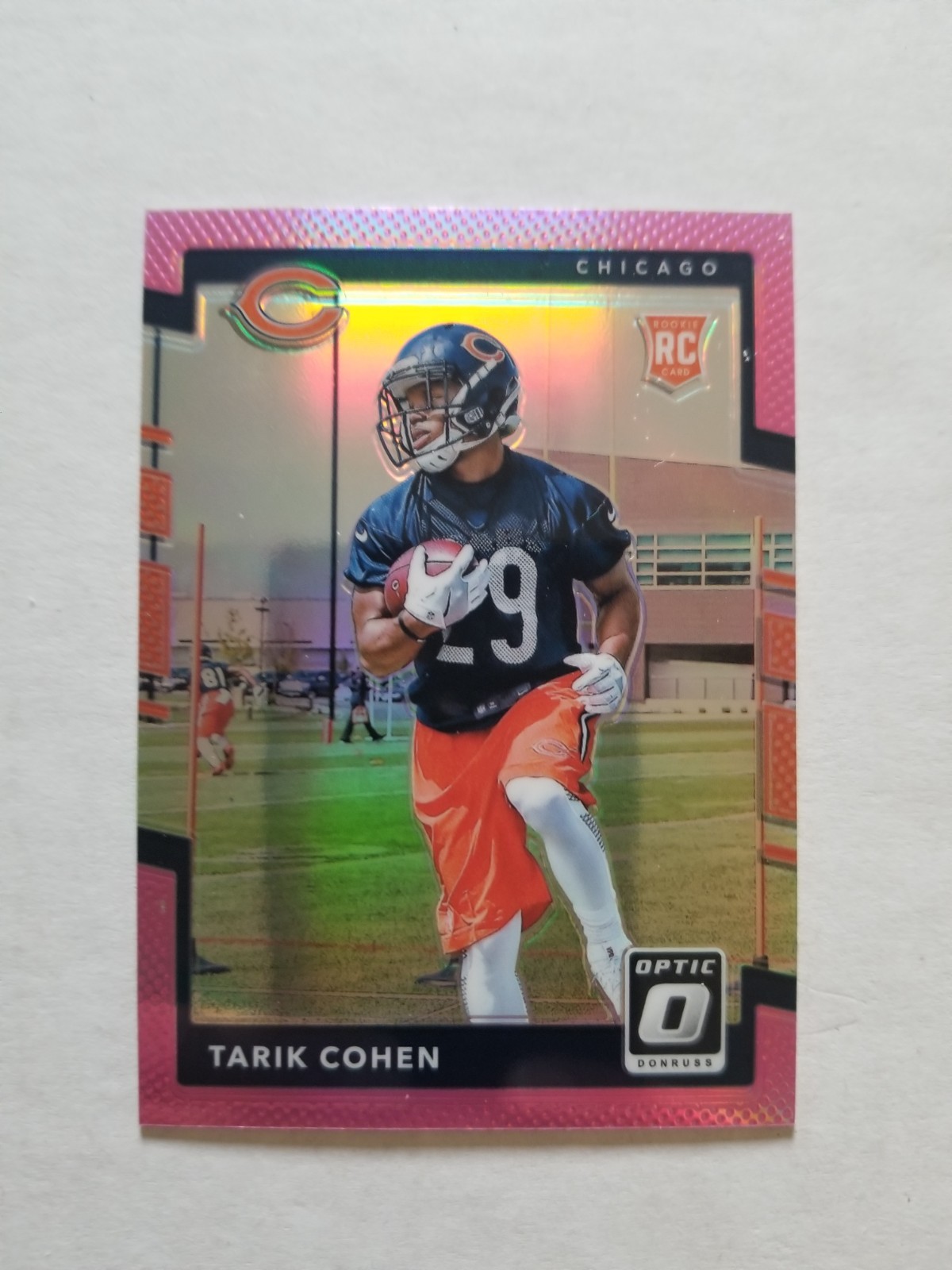 2017 Panini Donruss Optic Silver RC #134 Tarik Cohen Chicago Bears