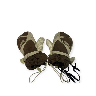 Burton Gore-Tex Snowboard Mitt Medium Mittens Gloves Winter 10391 Waterproof tan