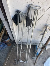 4 Ferno Ambulance IV Poles With Brackets.