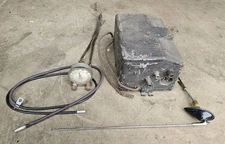 Original 1937 Ford AM Radio Box Controls Dials Repro Antenna Standard Deluxe 37