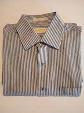 Michael Kors Men's Long Sleeve Button-Down Shirt, Size Large 16 32/33