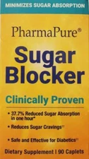 PharmaPure Sugar Blocker - Natural Herbal Suppliment Healthy Organic Weight Loss